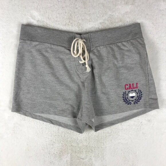 CALI Logo Gray Casual Shorts NWT XL - Picture 3 of 5